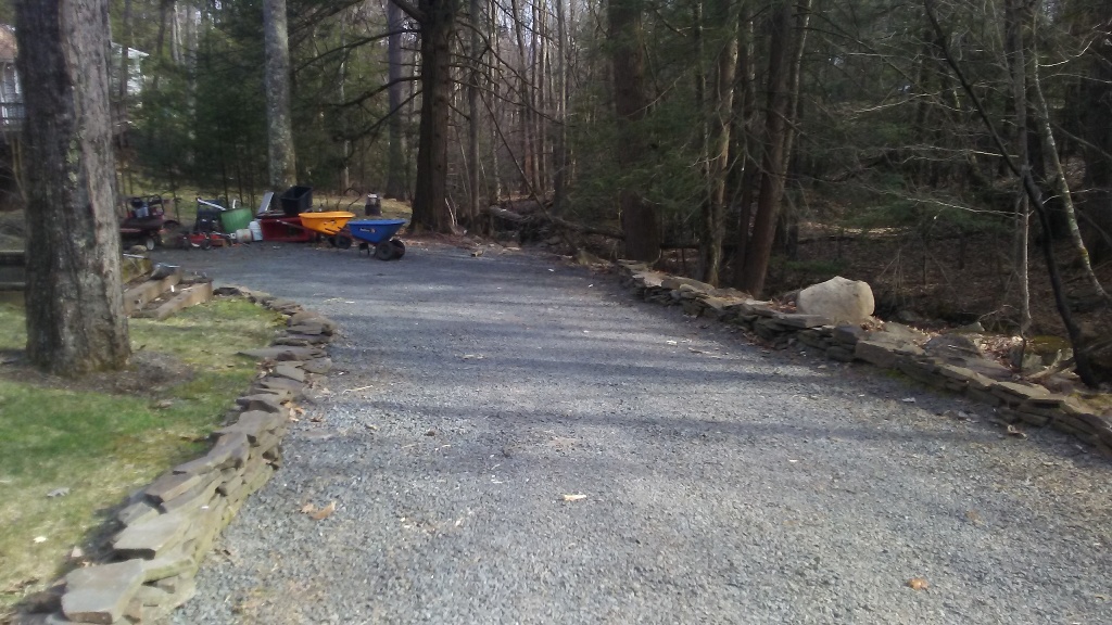 Gravel driveway regrading